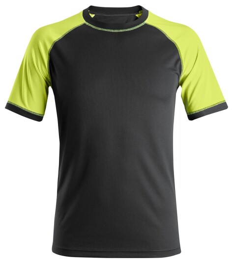 Snickers Workwear 2505 T-skjorte svart/neongul Svart/Neongul 