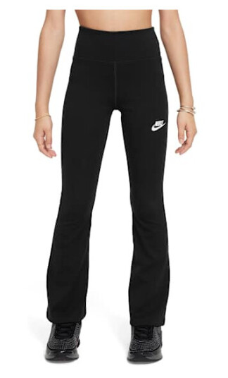 Nike Sportswear Classic Flare Tights Jente Black/White M 10-12 Nike Sportswear Classic Flare Tights Jente Black/White M 10-12