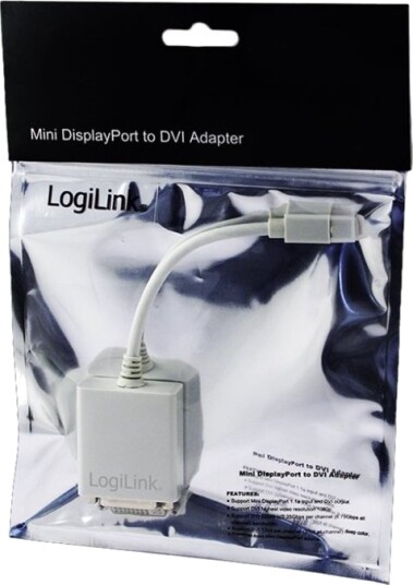 Logilink Displayadapter Mini Displayport Hann Til Dvi I Hunn 9 Cm Hvit