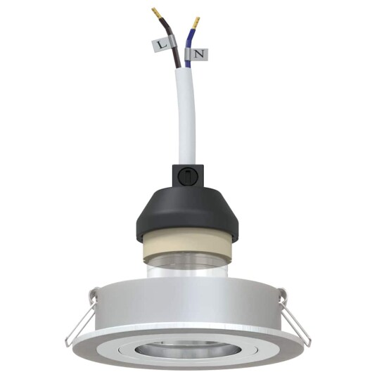 Spotlights Med Søkelys 6 Pcs Sølv 9 Xcm Aluminium Spotlights Med Søkelys 6 Pcs Sølv 9 Xcm Aluminium