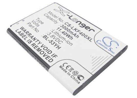 LG G3 Screen batteri (3000 mAh 3.8 V, Hvit)