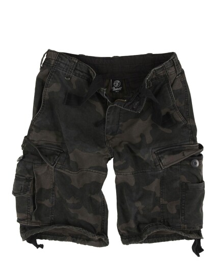 Brandit Vintage Cargo Shorts Svart Grå Brandit Vintage Cargo Shorts Svart Grå