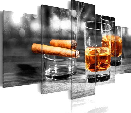 Bilde Cigars And Whiskey 100x50 Artgeist sp. z o. o.