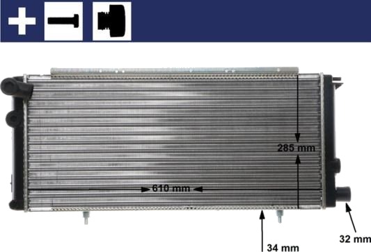 MAHLE CR 425 000S Radiator motorkjøling MAHLE CR 425 000S Radiator motorkjøling