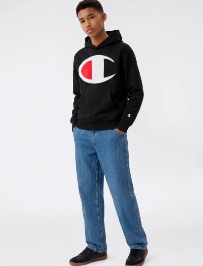 Champion Hooded Sweatshirt Black 114 119 Champion Hooded Sweatshirt Black 114 119