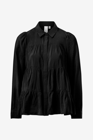Y.A.S - Bluse yasPala LS Shirt - Svart