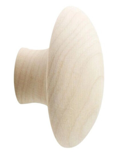 BESLAG DESIGN KNAGG MUSHROOM 50MM UBEHANDLET BJØRK 370061-21