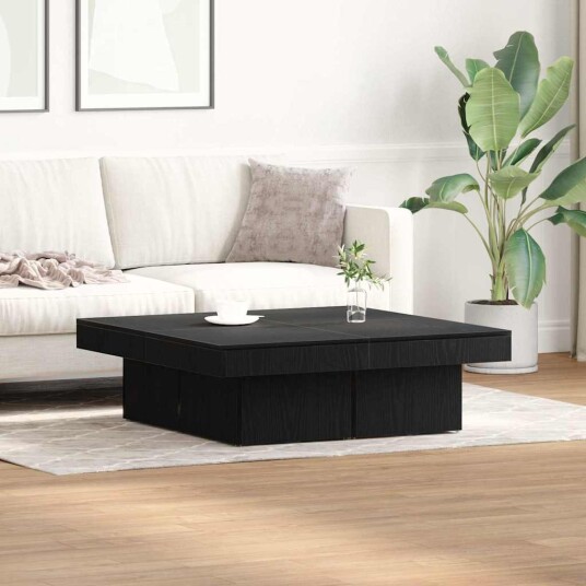 Kaffebord Sort Eik 90x90x28 cm Ingeniørtre Kaffebord Sort Eik 90x90x28 cm Ingeniørtre