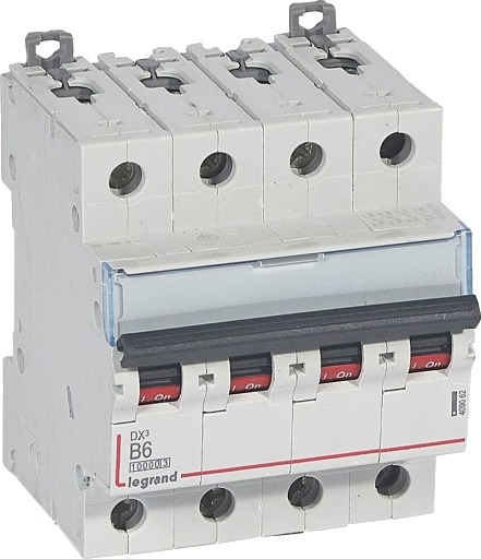 Legrand DX³ MCB automatsikring B6 4P 4M 10/16kA