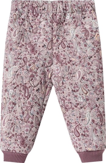 Wheat Termobukser Alex Dry Rose Paisley Wheat 1 år (80) Termoklær Lilla Rosa