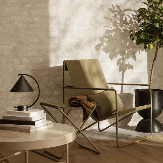 Ferm Living Desert Lounge Lenestol Olive/Olive Ferm Living Desert Lounge Lenestol Olive/Olive