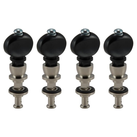 Grover 88b Champion Baritone Ukulele Or Tenor Guitar Pegs W/Svart Button 4pk