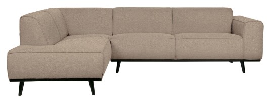 BePureHome Statement Sofa m. venstrevendt sjeselong - Beige Bouclé