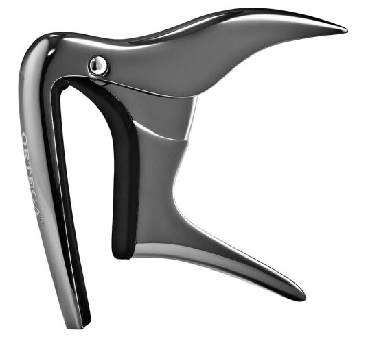 Ortega Guitars Ortega Ocapouke-Bcr Capo Ukulele Svart Chrome Edition Ortega Guitars Ortega Ocapouke-Bcr Capo Ukulele Svart Chrome Edition