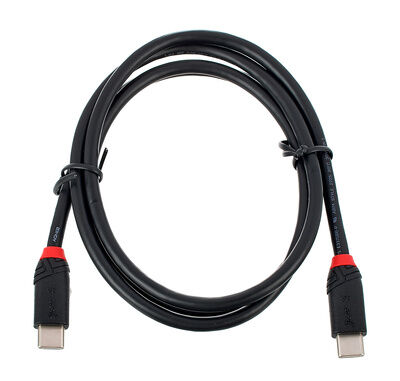 Lindy 1m USB 3.2 Gen 2 Type-C Kabel i Sort med 10 Gbit/s