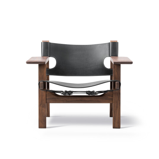 Fredericia The Spanish Chair Oljet Valnøtt / Lær svart