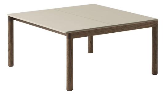 Muuto Couple 2 Plain salongbord 80 x 84 x 40 cm Sand-dark oiled oak