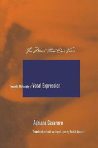 For More Than One Voice Av Adriana Cavarero