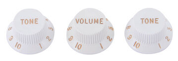 Fender Volume & Tone Original Stratocaster Potikopf Set weiß