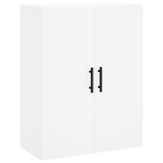 vidaXL Highboard hvit 69,5x34x180 cm konstruert tre 8720845410049