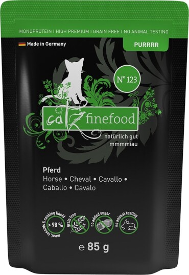 Catz Finefood Purrrr Porsjonsposer Hest 8 X 85 G