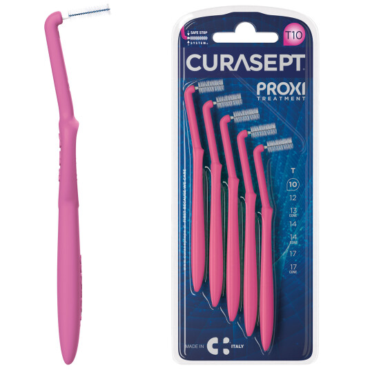 Curasept Interspace Brushes Proxi Angle Treatment 1,0 mm ISO 2 Curasept Interspace Brushes Proxi Angle Treatment 1,0 mm ISO 2