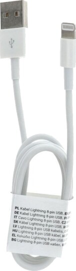 Usb-Kabel Partner Tele.Com Usb-A Til Lightning 1 M Hvit