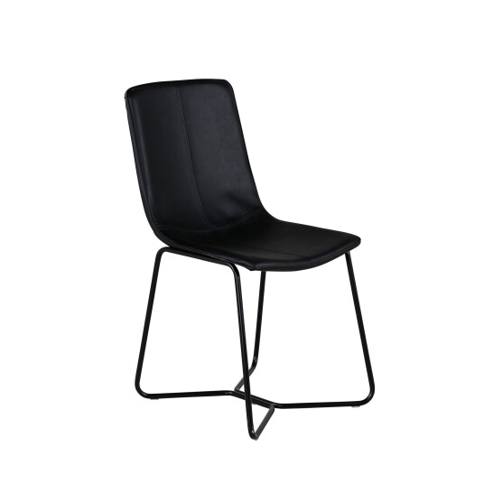 Venture Design X chair spise stol Svart Konstläder/Svart