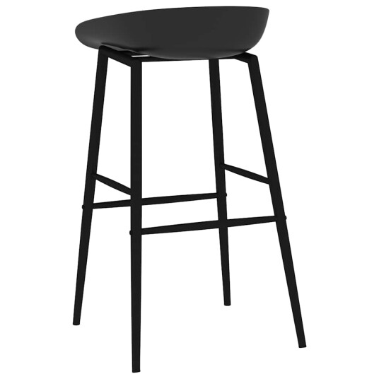 vidaXL Barstoler 4 stk svart vidaXL Barstoler 4 stk svart