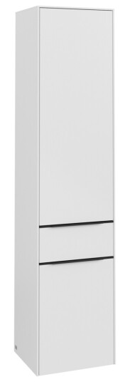 VILLEROY & BOCH SUBWAY 3.0 HØYSKAP 40X171 VENSTRE 2 DØRER & SKUFF PURE WHITE HÅNDTAK I VOLCANO BLACK VILLEROY & BOCH SUBWAY 3.0 HØYSKAP 40X171 VENSTRE 2 DØRER & SKUFF PURE WHITE HÅNDTAK I VOLCANO BLACK