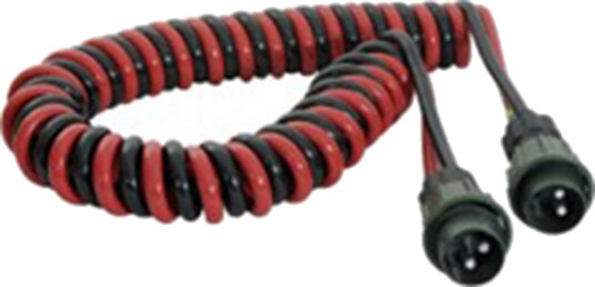24V 2 pin NATO spiral kabel 4m For kraftige applikasjoner