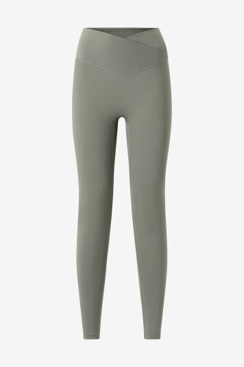 Drop Of Mindfulness   Treningstights Ultimate Wrap Over   Grønn