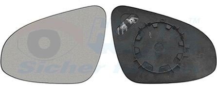 Speilglass ytterspeil VAN WEZEL 5437837 Speilglass ytterspeil VAN WEZEL 5437837