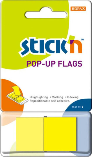 Stick"n Pop Up Fliker 45x25 50 Blad Gul