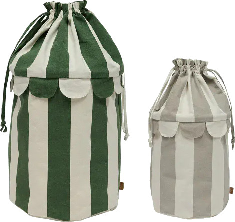 OYOY MINI Saga Kurv Sett Med 2 Green One Size OYOY MINI Saga Kurv Sett Med 2 Green One Size