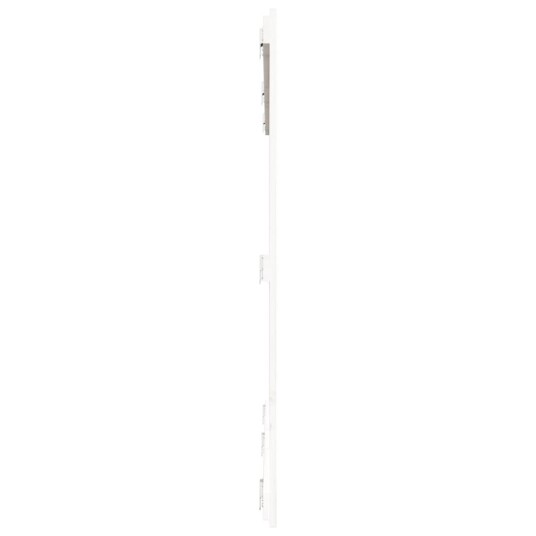 vidaXL Veggmontert sengegavl hvit 185x3x110 cm heltre furu