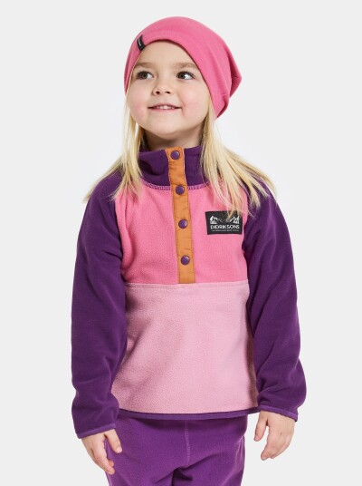 Didriksons Monte Fleecegenser Light Heather Pink 130 Didriksons Monte Fleecegenser Light Heather Pink 130
