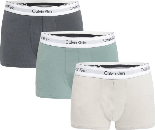 Calvin Klein Low Rise Trunk 3Pk Grey S Calvin Klein Low Rise Trunk 3Pk Grey S