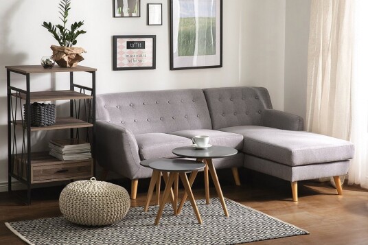 Motala Hjørnesofa 140 cm Grå