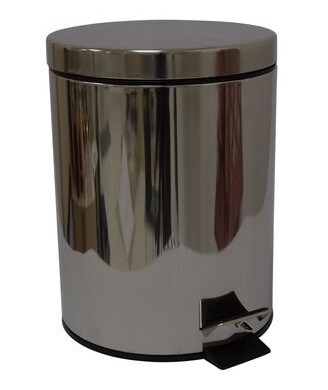 Turiform Urban Pedalbøtte Sølv 5 liter