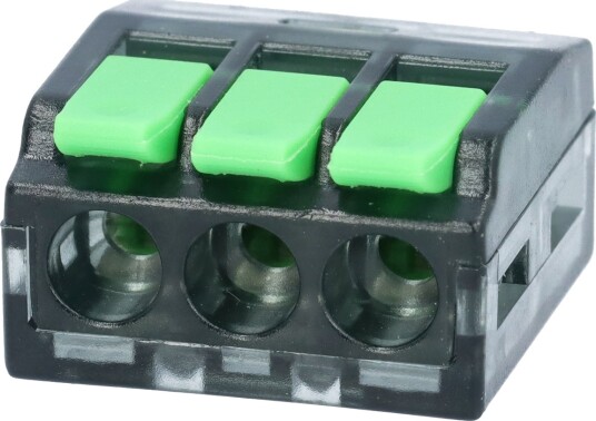 Koblingsklemme 3 Leder Transparent Med Åpner Koblingsklemme 3 Leder Transparent Med Åpner