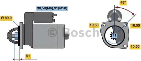 BOSCH 0 986 020 190 Starter
