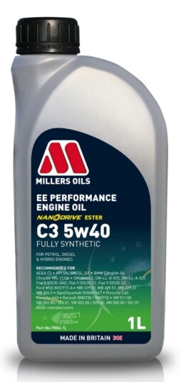 Motorolje MILLERS EE PERFORMANCE C3 5W40 1L Motorolje MILLERS EE PERFORMANCE C3 5W40 1L