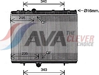 AVA COOLING SYSTEMS CN2334 Radiator motorkjøling AVA COOLING SYSTEMS CN2334 Radiator motorkjøling