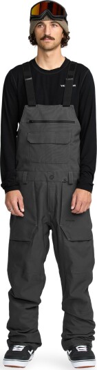 Volcom Men's Roan Bib Overall Dark Grey S Volcom Men's Roan Bib Overall Dark Grey S