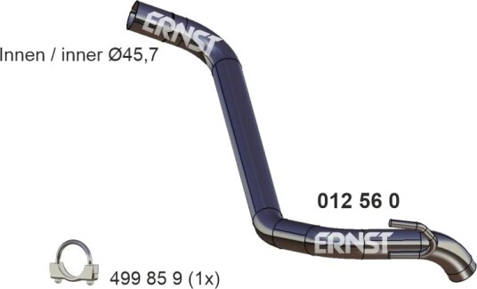 Eksosrør ERNST 012560