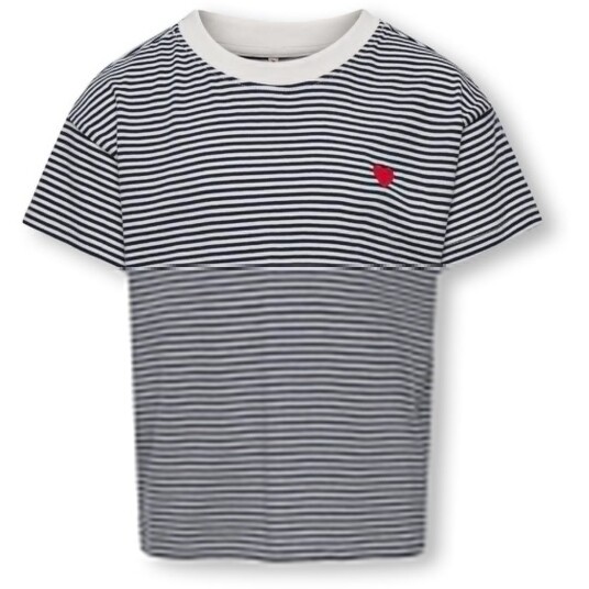 kids ONLY Cloud Dancer Sky Captain Y/D Stripes/ Red Heart Kogpisa Maiken Life Crop Ss Onl Jrs Noos 122-128 kids ONLY Cloud Dancer Sky Captain Y/D Stripes/ Red Heart Kogpisa Maiken Life Crop Ss Onl Jrs Noos 122-128