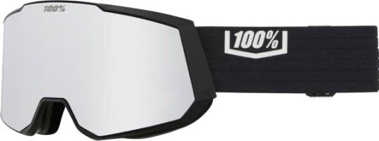 100Percent Snow Snowcraft Xl Black Hiper Silver Mirror 100Percent Snow Snowcraft Xl Black Hiper Silver Mirror