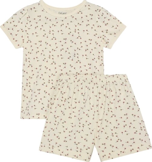 CeLaVi Summer Pyjamas Set Girl Cream 100