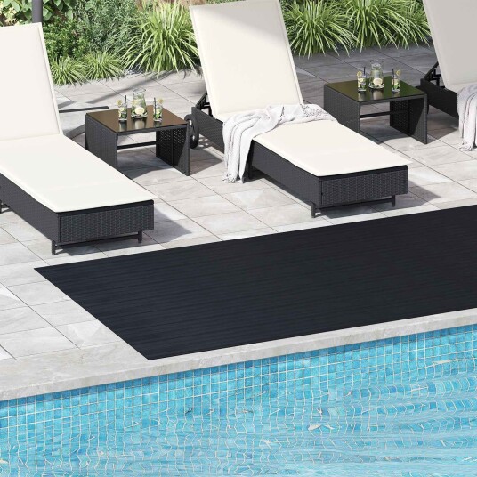 vidaXL Gulv Matte Svart 1,5 x 4 m Gummi